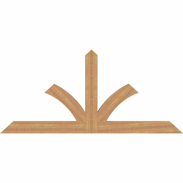 Ekena Millwork Richland Timber Gable Bracket, Western Red Cedar, 84"W x 38"H x 3 1/2"D x 5 1/2"F, 11/12 Pitch GBW084X38X0406RIC00SWR - main
